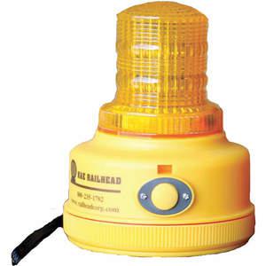 K E SAFETY M100A-LED Warning Light Amber with Magnetic Base | AC8AFZ 39F079