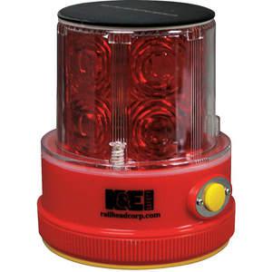K E SAFETY M18 Solar R Rechargeable Safety Light Red Solar | AC8AGK 39F089