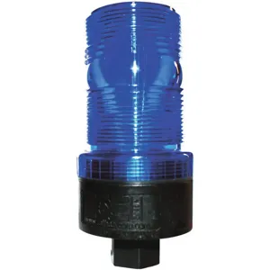 K E SAFETY M490 LED B Warning Strobe Blue 1/2 Inch Pipe Mount | AC8AGQ 39F094