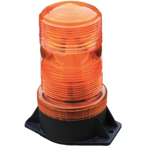 K E SAFETY M490-LED DC A Warning Strobe Flange Amber | AC8AGU 39F097