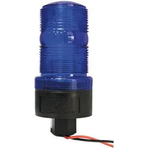 K E SAFETY M490-LED DCBP Warning Strobe 12-90V DC Blue | AC8AGT 39F096