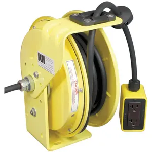 KH INDUSTRIES RTBB3L-WDD520-J12K Cord Reel 50 Feet 12/3 Sj Yellow | AA6DYB 13V201