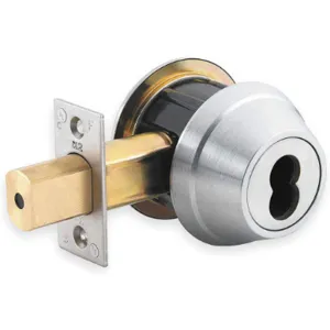 K2 COMMERCIAL HARDWARE QDB181626S4DBSLCQS Deadbolt Less Cylinder Heavy Duty Satin Chrome | AC3VBK 2WJG6