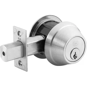 K2 COMMERCIAL HARDWARE QDB280626S4DBSSMTKDQS Deadbolt Medium Duty Satin Chrome | AE6BLF 5PHG6