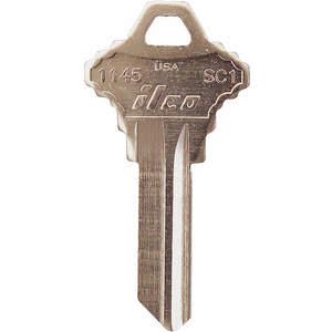 KABA ILCO 1145-SC1 Key Blank Brass Type Sc1 5 Pin - Pack Of 10 | AA9VUP 1GAJ7