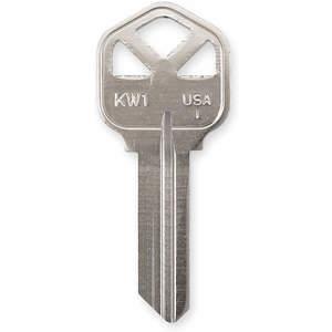 KABA ILCO KW1-NP Schlüsselrohling Nickel Typ 1176 5-polig – 50 Stück | AA9VWT 1GAV2
