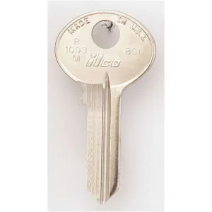 KABA ILCO R1003M-BO1 Key Blank Brass Type Bo1 5 Pin - Pack Of 10 | AA9VWH 1GAU2