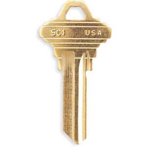 KABA ILCO SC1-BR Schlüsselrohling Messing Typ 1145 – Packung mit 50 Stück | AA9VWQ 1GAU9