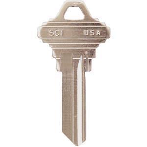 KABA ILCO SC1-NP Schlüsselrohling Messing Typ 1145 5-polig – 50 Stück | AA9VWR 1GAV1