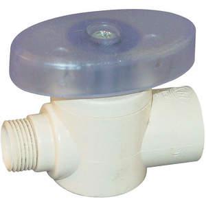 SPEARS VALVES CSV-0500-38C Straight Valve, Cosley Quarter Turn, 1/2 x 3/8 Inch Size, CPVC | AE6NRQ 5UEE5