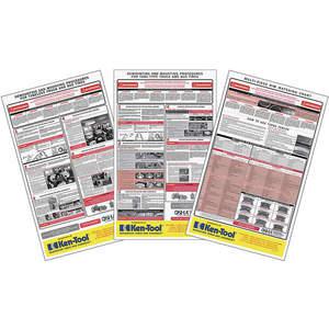 KEN-TOOL 39998 Osha Tire Service Charts Kits | AC6XDY 36P440