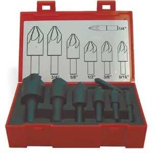 KEO 50049 Countersink Set 7 Piece 6 Flutes 90 Degree Cobalt | AD3KXM 3ZXV2