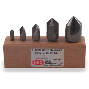 KEO 55759 Center Reamer Set 5 Piece 3fl 82 Degree Carbide | AD6YHK 4CKE7