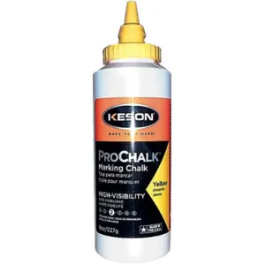 KESON 8Y Marking Chalk Refill Yellow 8 Oz | AD8TZG 4MHF8