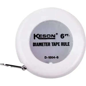 KESON D18646 Tape Measure 1/4 Inch x 6 Feet White In./ft. | AF3RTE 8CLX2