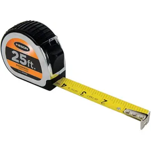 KESON PG-10-25 Tape Measure 1 Inch x 25 Feet Gold/black | AC9YAR 3LJL6