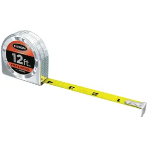 KESON PG1812SQ Tape Measure 5/8 Inch x 12 Feet Silver In/ft | AC4XWQ 31C008