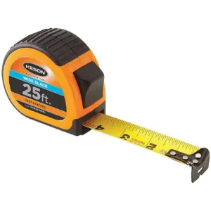 KESON PG1825WIDEV Tape Measure 1-3/16 Inch x 25 Feet Orange/black | AB6WTT 22N876