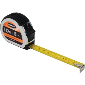 KESON PG18M10 Tape Measure 5/8 Inch x 10 Ft/3m Chrome/black | AB6WTU 22N877