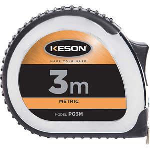 KESON PG3M Tape Measure 16mm x 3m Chrome/black Cm/mm | AB7FNW 22UY52