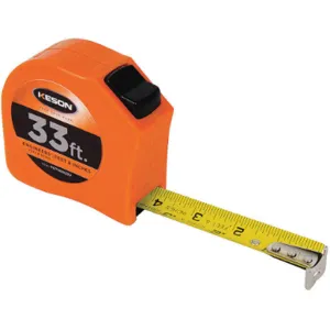 KESON PGT181033V Tape Measure 1 Inch x 33 Feet Orange In/ft | AB6WUD 22N886