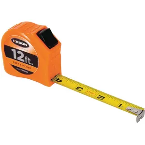 KESON PGT1812V Tape Measure 5/8 Inch x 12 Feet Orange In/ft | AB6WUF 22N888