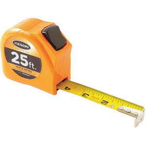 KESON PGT181025V Tape Measure 1 Inch x 25 Feet Orange In/ft | AB6WUC 22N885