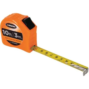 KESON PGT18M10V Tape Measure 5/8 Inch x 10 Ft/3m Orange | AB6WUL 22N893