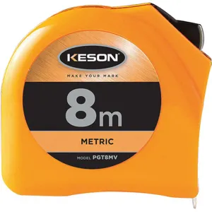 KESON PGT8MV Long Tape Measure 25mm x 8m Orange Cm/mm | AB7FPB 22UY57