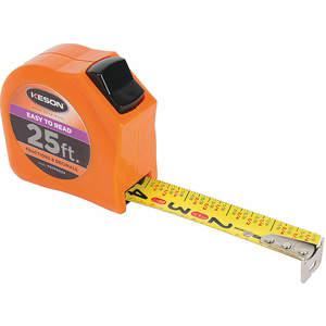 KESON PGTFD25V Tape Measure 1 Inch x 25 Feet Orange In./ft. | AB6WUR 22N898