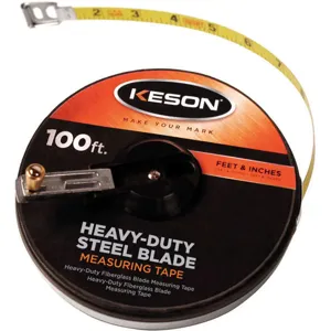 KESON ST10018 Long Tape Measure 3/8 Inch x 100 Feet Orange | AF2RHN 6XGR1