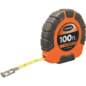 KESON ST181003X Long Tape Measure 3/8 Inch x 100 Feet Orange | AF2RHT 6XGR5