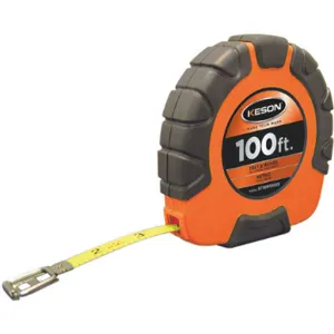 KESON ST18M1003X Tape Measure 3/8 Inch x 100 Ft/30m Orange | AF2RHV 6XGR7