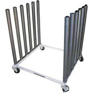 KEYSCO TOOLS 73740 Mobile Bulk Rack Silver Steel | AG6RTN 46D255