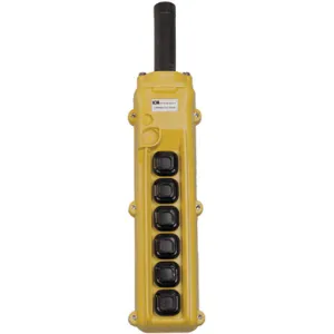 KH INDUSTRIES CPH06-C2C-000A Pendant Station 6 Push Button NO Yellow | AF9PVR 30PL66