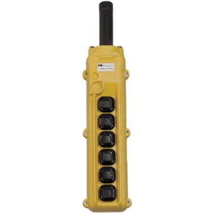 KH INDUSTRIES CPH06-D2D-000A Pendant Station 6 Push Button NO Yellow | AF9PVT 30PL67