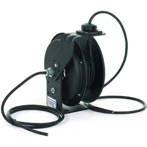 KH INDUSTRIES RTBB3LB-WW-J12F Retractable Cord Reel 25 Feet Black 125v | AF9PUN 30PL33