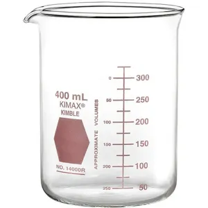 KIMBLE CHASE 14000R-100 Griffin Beaker 100mL Glass Clear PK12 | AH2EKK 26CV65