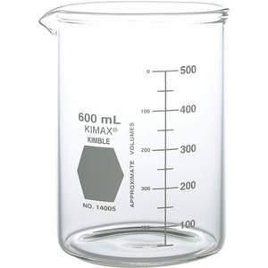 KIMBLE CHASE 14005-1000 Heavy Duty Beaker 1000mL Glass Clear PK24 | AH2EKX 26CV79