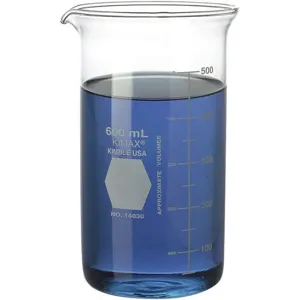 KIMBLE CHASE 14030-1000 Berzelius Beaker 1000mL Glass Clear PK18 | AH2EKZ 26CV81