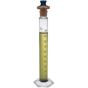 KIMBLE CHASE 20039P-100 Graduated Cylinder 100mL Glass Clear PK24 | AH8KMQ 38VJ84