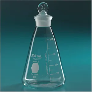 KIMBLE CHASE 26600-1000 Erlenmeyer Flask 1000mL PK6 | AH8KPF 38VK24