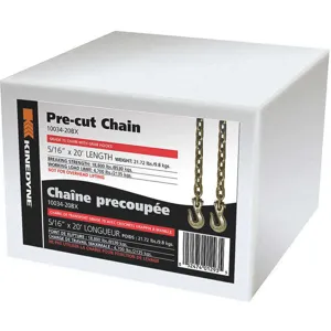 KINEDYNE 10034-20BXGRA Transport Chain 4700 Lb 20 Feet x 5/16 Inch | AB6YAA 22P601