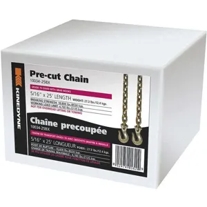 KINEDYNE 10034-25BXGRA Transport Chain 4700 Lb 25 Feet x 5/16 Inch | AB6YAB 22P602