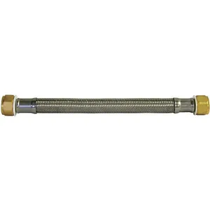 KISSLER & CO 88-4024 Water Heater Supply Line 3/4 x 3/4 24 Inch Length | AG2PQY 31XJ64