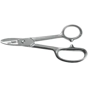 KLEIN TOOLS 22000 Electricians Scissor, 1.75 Inch Cutting Length, Nickel Chrome | AD9VAN 4VAP2 / 22000-5