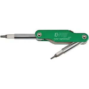 KLEIN TOOLS 32537 Multi Bit Screwdriver, 10 In 1, Tamprproof | AA7EHB 15W148 / 32537-3