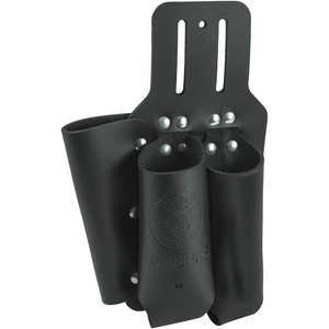 KLEIN TOOLS 5118PRS Tool Pouch, 3 Pocket, Size 6-3/4 x 10 Inch, Leather | AC6VPW 36K977 / 55015-7