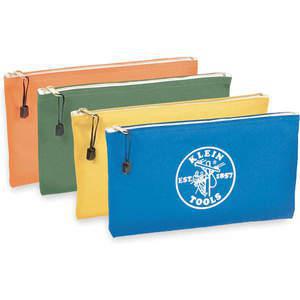 KLEIN TOOLS 5140 Zipper Bag Set 12-1/2 x 1/4 x 7 Inch 4 Pocket | AB4HPP 1YBP8 / 55367-7