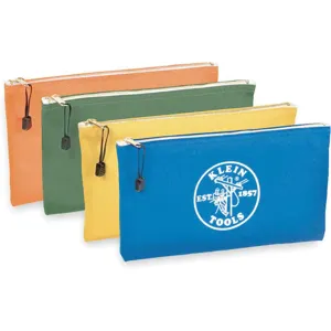 KLEIN TOOLS 5140 Zipper Bag Set 12-1/2 x 1/4 x 7 Inch 4 Pocket | AB4HPP 1YBP8 / 55367-7